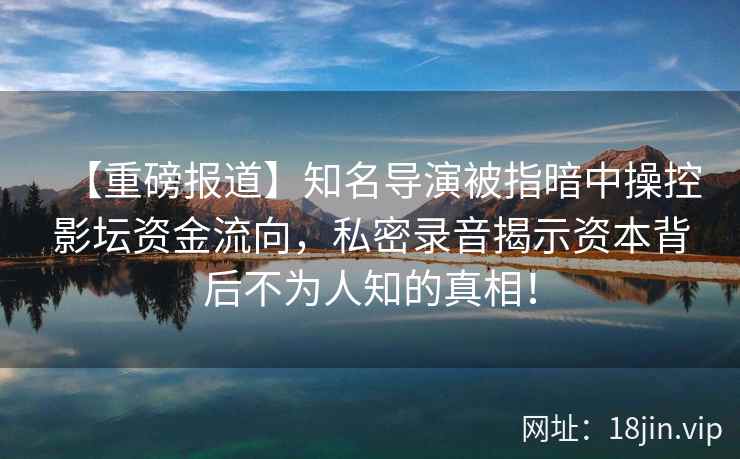 【重磅报道】知名导演被指暗中操控影坛资金流向，私密录音揭示资本背后不为人知的真相！